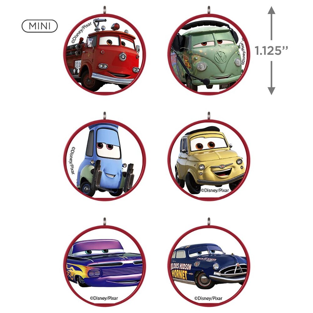 New! Disney Pixar Cars Hallmark Keepsake Ornament Set 2022 Radiator Springs Mini - Picture 3 of 5